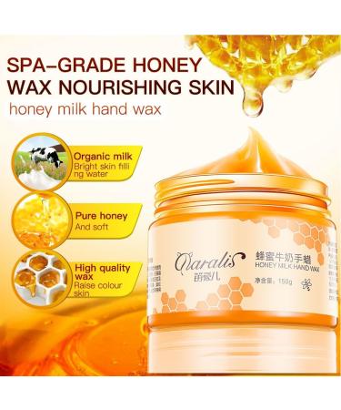 Honey Milk Hand Scrub Mask for Soft Skin, Moisturizing and Reducing Wrinkles - Hand Treatment Mask - Buy Online on GoSupps.com