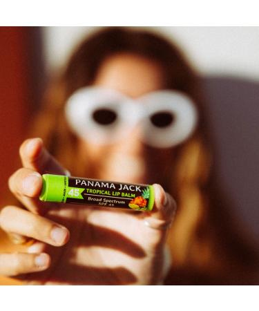 Panama Jack Sunscreen Lip Balm - SPF 45 Broad Spectrum UVA-UVB Sunscreen Protection Prevents & Soothes Dry Chapped Lips Tropical 2-pack Tropical Pack of 2 - Buy Online on GoSupps.com