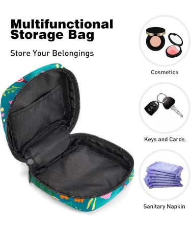 Animal Pattern Sanitary Napkin Storage Bag Feminine Menstrual Cup Pouches Nursing Pad Holder Tampon Bags Portable Period Bag for Women Teen Girls 1Pcs Multi-colored 1 - Buy Online on GoSupps.com