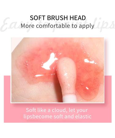 Lip Plumper Gloss Probuk 8ml Lip Oil Crystal Clear Lip Plumper Gloss Non Sticky Nourishing Lip Gloss to Prevent Chapped Lips(04#) - Buy Online on GoSupps.com