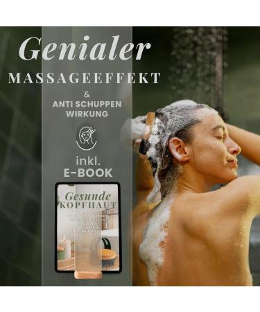 Buy Bambua Scalp Massage Brush | Anti-Scales Head Massager | Premium Shower Massage Tool | Includes Healthy Scalp eBook - International Shipping - Buy Online on GoSupps.com