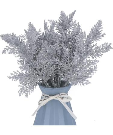 20Pcs Silver Christmas Tree Picks - Glitter Pine Branches for Holiday Crafts & Decor - Buy Online on GoSupps.com
