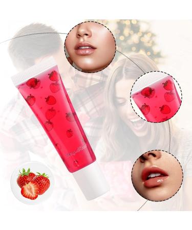 Clear Fruity Lip Oil - Natural Avocado Pineapple Peach Strawberry Grape Cherry Lip Balm for Long-Lasting Moisture | 1 Pack - Buy Online on GoSupps.com