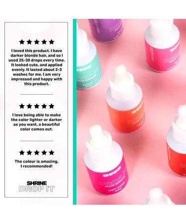 SHRINE Drop It Semi-Permanent Hair Dye Bottle Blue 20 ml blue 20 ml (Pack of 1) - Buy Online on GoSupps.com