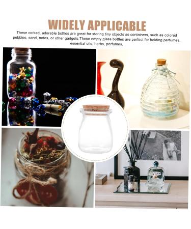 Zerodeko 5pcs Cork Glass Bottle Ordinary Glass Simple Perfume - Buy Online on GoSupps.com