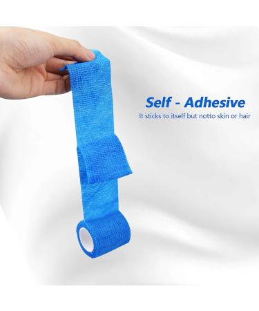 Fikiro 8 Self-Adhering Cohesive Bandage for Dogs - 5cm x 4.5m (Black/Blue) | Fix Fingers Hands Toes & Feet - Best International Shipping - Buy Online on GoSupps.com