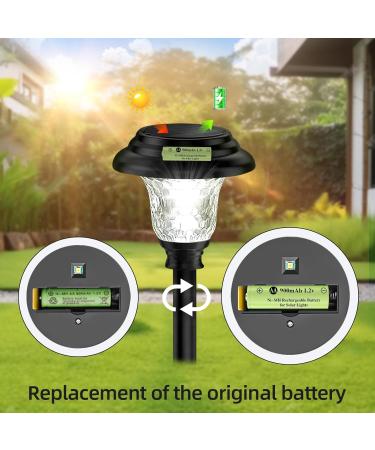 AA 1.2V Ni-MH Rechargeable Batteries - High Capacity 900mAh for Solar & Outdoor Lights (12 Pack - Buy Online on GoSupps.com