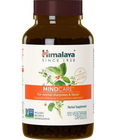 Himalaya MindCare Nootropic Brain Supplement Booster for Mental Sharpness Focus Memory and Cognitive Wellness 1170 mg 120 Capsules 1 Month Supply 120 Count (Pack of 1)