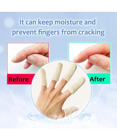 Evridwear 20PCS Premium Cotton Finger Toe Thumb Cot Sleeves - Short Length | Protects Hand Eczema, Calluses, Moisture Wicking | Jewelry Cleaning Aid - Buy Online on GoSupps.com