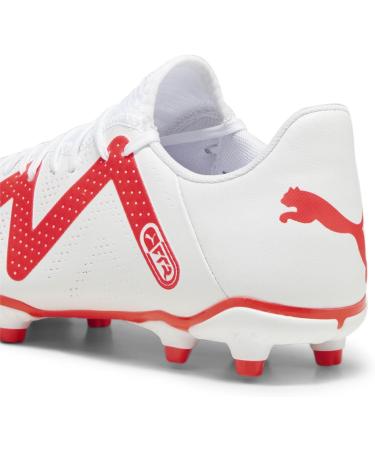 PUMA Men's Future Play FG/AG Football Shoe - EU 43 White & Fire Orchid | International Shipping Available - Buy Online on GoSupps.com