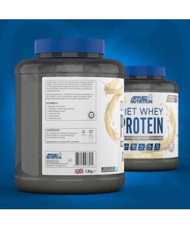 Applied Nutrition Diet Whey Vanilla Ice Cream 1.8kg - High Protein Low Carb Powder with CLA & Green Tea for Weight Management - 72 Servings - Buy Online on GoSupps.com