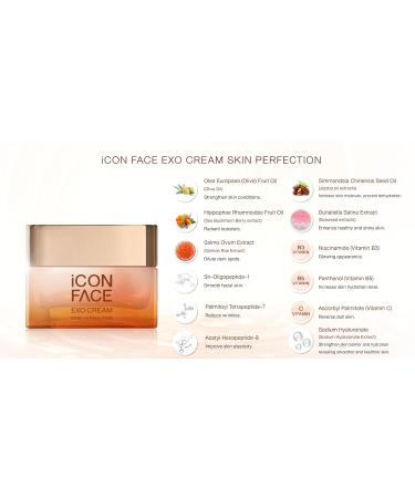 ICON FACE EXO CREAM - Anti-Aging Day & Night Cream for Smooth Firm Radiant Skin | Reduces Wrinkles Dark Circles & Dry Skin - 50ml - Buy Online on GoSupps.com
