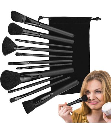 Make Up Brush Sets For Women | Brush Make Up | Makeup Brushes For Teen Girls Foundation Brushes For Powder Contour Blush Small Makeup Brush Set Black Design - Buy Online on GoSupps.com