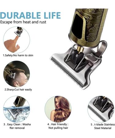T9 LCD Electric Hair Clipper for Men - Precision Trimmer & Shaving Head | International Shipping Available - Buy Online on GoSupps.com