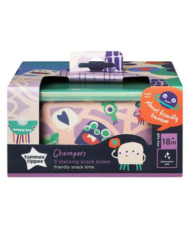 Tommee Tippee Chompers 3-Piece Bamboo Stacking Snack Boxes - 18+ Months - Buy Online on GoSupps.com