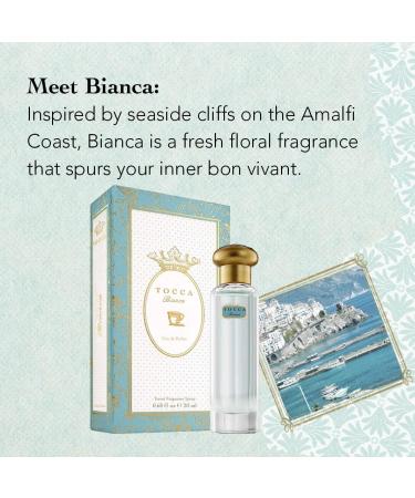 Tocca Eau de Parfum Bianca: Fresh Floral Rose Lemon Green Tea Hand-Finished Bottle (20 ml) - Buy Online on GoSupps.com