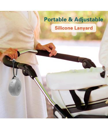 White Noise Machine for Adults & Babies | Loycco Portable Sound Machine with 12 Soothing Sounds, Night Light, Timer & Lanyard - Buy Online on GoSupps.com