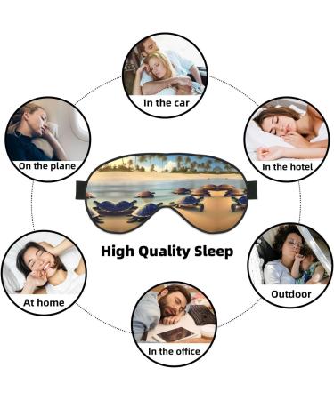 Shop Turtles on The Beach Eye Mask | Soft Adjustable Sleep Mask for Men & Women - International Shipping Available - Buy Online on GoSupps.com