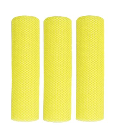 African Bath Sponge - African Mesh Cloth Net Scrubber Bath Towel Elastic Bath Sponges for Daily Use Women & Men Bathing Yellow