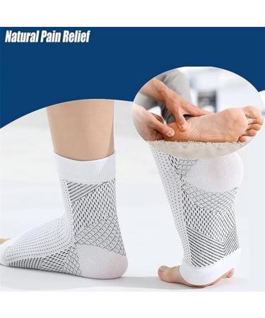 Dr. Neuropathy Socks - Compression Ankle Support for Women & Men | XX-Large Black Soothe Socks for Neuropathy - Buy Online on GoSupps.com