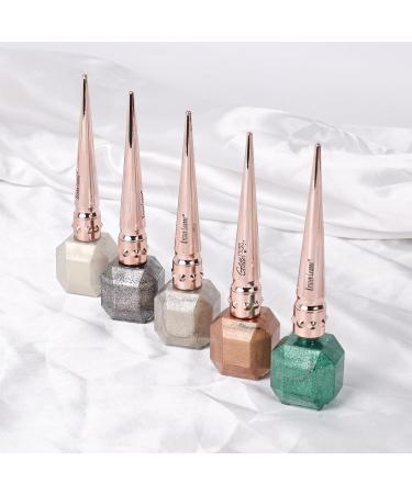  FADVAN FADVAN No.6 Glitter Metallic Eyeliner Green Long-Lasting Metallic Glitter Eyeliner Extremely Fine Can Be Used As Liquid Eyeshadow (Green) - Buy Online on GoSupps.com