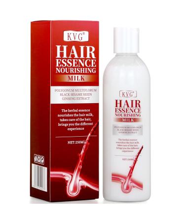 KVG Hair Growth Products Strengthen Weak Hair & Stop Hair Loss Natural Mild Hair Growth Shampoo for Damaged Brittle and Thinning Hair (8.45 Fl Oz 250ml)