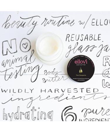 Ellovi All-Natural Body Butter - The Cleopatra - Pure Enough to Eat - Made With Just 6 Vegan Ingredients - Ultra-Rich 100% Plant-Based Moisturizer For Naturally Healthy Skin (3.4 fl. oz/100ml) 3.4 Fl Oz (Pack of 1) The Cleo  - Buy Online on GoSupps.com