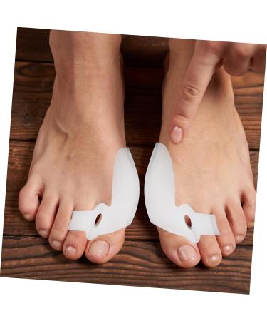 4 Pairs Bunion Spacers | Hallux Corrector & Foot Stretchers | Big Toe Separators | White Foot Pain Relief - Buy Online on GoSupps.com