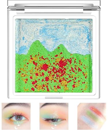 Pearlescent Eye Shadow Waterproof Eyeshadow - Landscape Eyeshadow Eyeshadow Palette Multi-Color Eyeshadow for Eyes Makeup Long-Lasting Xiaguang #02 - Buy Online on GoSupps.com
