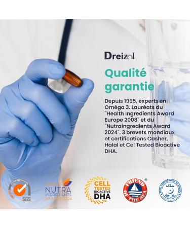 by Brudy Lab Focus & Memory Nootropique Concentr - Om ga 3 riche en DHA EPA et DPA - Vitamine A lut ine et z axanthine - Aide la m moire et la concentration - Sans caf ine - 60 Capsules - Buy Online on GoSupps.com