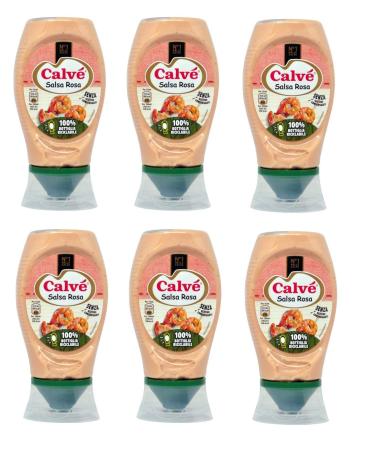 6x Calve Calv Salsa rosa mayo fry sauce sauce squeeze 225ml