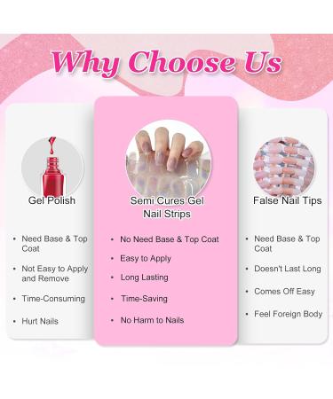 Shop Ceboic 22-Piece UV Gel Nail Foils - Pastel Violet Self-Adhesive Nail Wraps for Salon Quality Nail Art - Buy Online on GoSupps.com