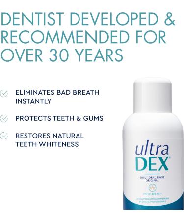 UltraDEX Daily Oral Rinse Original 6 x 500ml - Fresh Breath Mouthwash - Buy Online on GoSupps.com