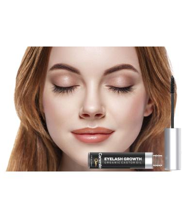 Organic Castor Oil for Eyelash Growth & Fuller Eyebrows - Natural Eyelash Serum for Regrowth - Buy Online on GoSupps.com