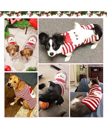 Abrrlo Christmas Dog Sweater - Warm Winter Pet Knit Sweater for Dogs | Santa Claus Holiday Fashion Gift (XXS) - Buy Online on GoSupps.com