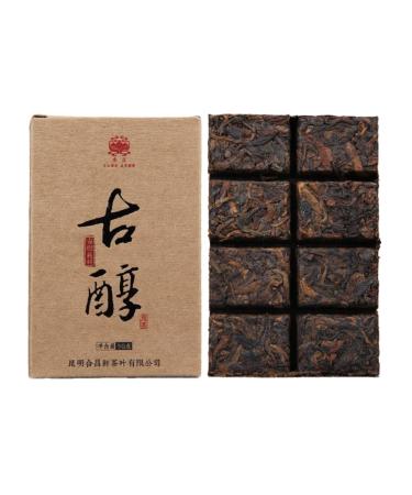 HQZM 200 Years Old Yiwu Ancient Tree Pure Material Puer Mature Tea 50g Yunnan Puer Mini Tea Brick