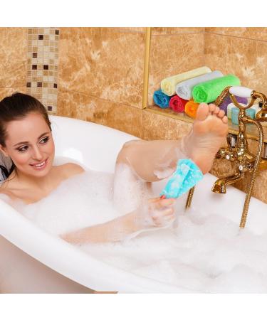 12 Pack 36 Inch Extra Long Exfoliating Bath Cloth Towel - Korean & Japanese Body Shower Cleaning Sponges - 12 Colors - Buy Online on GoSupps.com
