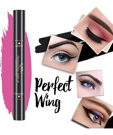 Winged Eyeliner Stamp FITDON Wing Liquid Eye liner Pen Waterproof Smudge-proof Long Lasting 2 Pack Dual Ended Eyeliner Pencil (Thick&Thin) Eyeliner_thin&thick - Buy Online on GoSupps.com