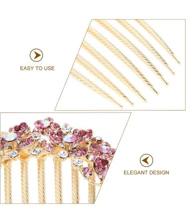 Beaupretty Hair Jewelry Hair Accessories for Women Bridal Hair Accessories Wedding Hair Accessories Decorative Hair Comb Wedding Hair Combs Bridal Hair Comb The Flowers Hair up Alloy Bride Pink - Buy Online on GoSupps.com