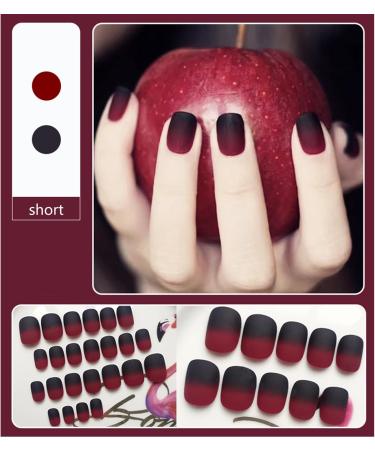 3 Styles False Nail Tips Square Short False Nails Acrylic Stick on Nails Fake Nails Stick on Nails for Women and Girls Nail Art - Buy Online on GoSupps.com