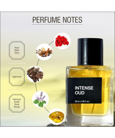 House Of Amoha Intense Oud Unisex Perfume | Eau de Parfum (EDP) Spray for Men & Women | Strong & Long Lasting Fragrance | Luxury Gift for Him & Her | Oudh - Buy Online on GoSupps.com