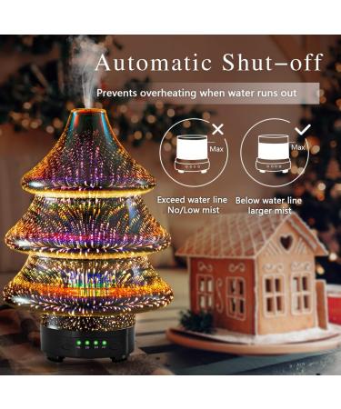 Buy Aromatherapy Essential Oil Diffuser - Christmas Tree Humidifier Cool Mist Noiseless Auto-Off for Home & Office - Buy Online on GoSupps.com