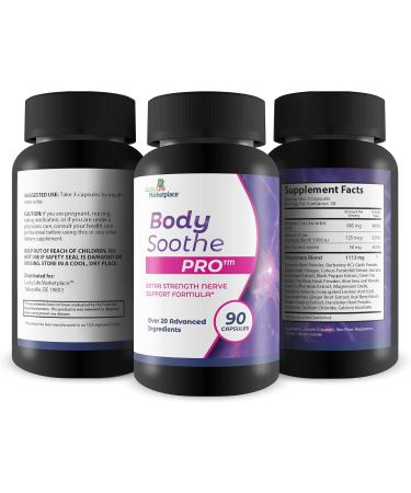 Body Soothe Pro - Extra Strength Neuropathy Nerve Support | Natural Herbal Formula for Improved Circulation & Reduced Oxidative Stress - Antioxidant Aid - Buy Online on GoSupps.com