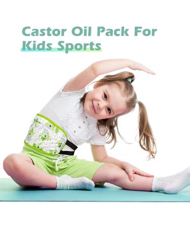 Pedobi 2 Pack Castor Oil Pack Wrap for Kids, Reusable Organic Cotton Castor Oil Pad Compress Relieve Stomach Discomfort Liver Detox with Adjustable Strap Anti Oil Leak - Buy Online on GoSupps.com