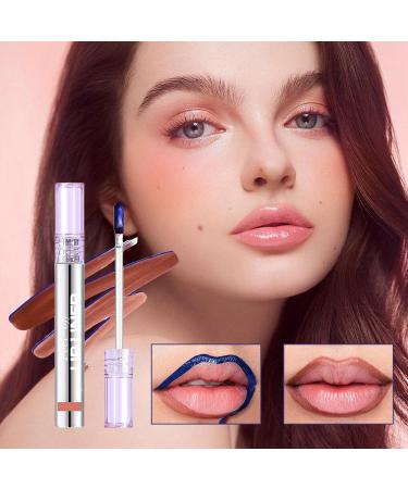 Lip Liner PeelOff Lipstick Matte PeelOff Makeup Lip Gloss Smearresistant Beauty Lipstick for Birthday Christmas Daily Use Travel Work Dating Party Work Travel Daily 2 - Buy Online on GoSupps.com