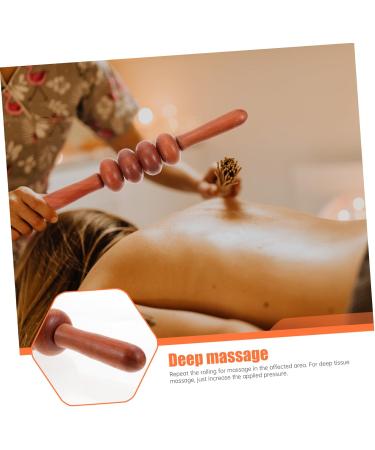 Minkissy 5-Piece Four-Wheel Push Back Scooter & Massage Device Set | Hand Muscle and Lower Back Massagers | Fitness Tools in Rosewood - Buy Online on GoSupps.com