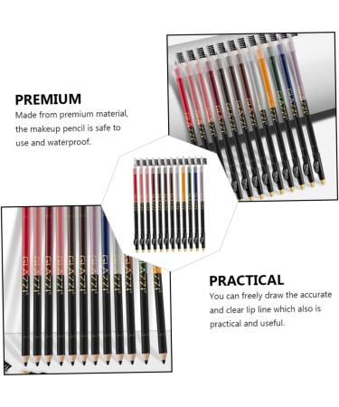 FRCOLOR 12pcs Lip Liner Eyeliner Black Waterproof Eyeliner Eyebrow Pencil Waterproof Makeup Supplies Lips - Buy Online on GoSupps.com
