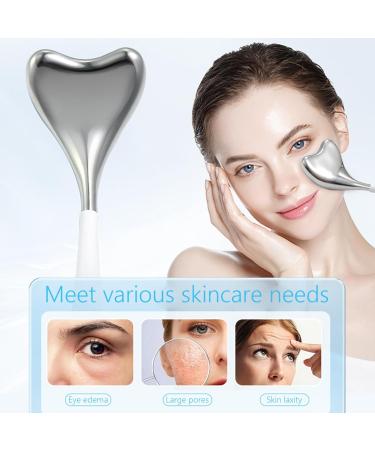 Buy Ice Globes Face Massager - Stainless Steel V-Shaped Gua Sha Tools for Women | Cooling Spa Globes for Skin Care - International Shipping Available - Buy Online on GoSupps.com