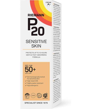 RIEMANN P20 SPF50 Sensitive Sun Cream 100 ml White SPF50+ 100 ml (Pack of 1) - Buy Online on GoSupps.com