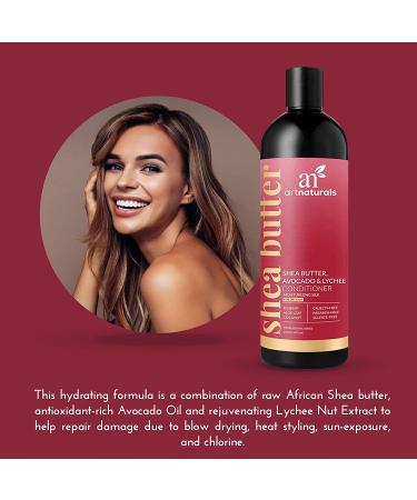 Artnaturals Shea Butter Avocado & Lychee Conditioner - Moisturizing Silk for Dry Hair (16 fl oz) - Buy Online on GoSupps.com